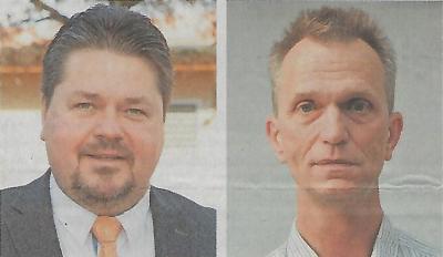 Alexander Dörr (links) tritt für die Freien Wähler, Dieter Glaser (rechts) als "Bürger für Puschendorf" für die Bürgermeisterwahl im kommenden Jahr an.