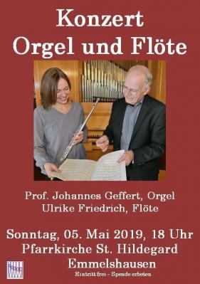 Konzert mit Orgel und Flöte am 05.05.2019