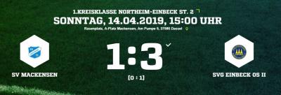 Meldung: Fußball: 1. Mannschaft verliert 1:3 gegen Einbeck II