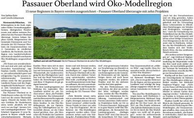 Passauer Oberlad wird Öko-Modellregion