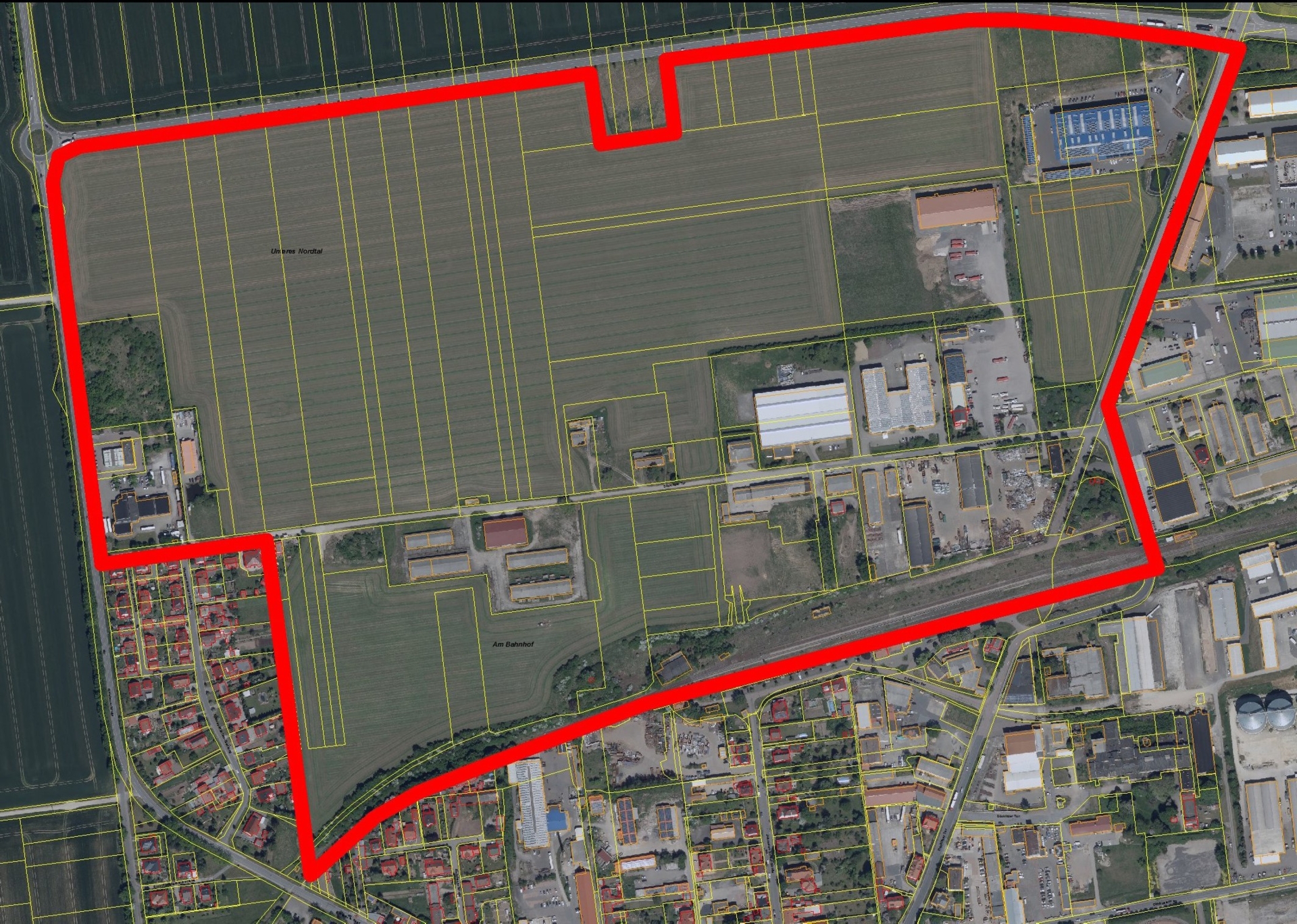 Geltungsbereich des Projektes Querfurt Nord
