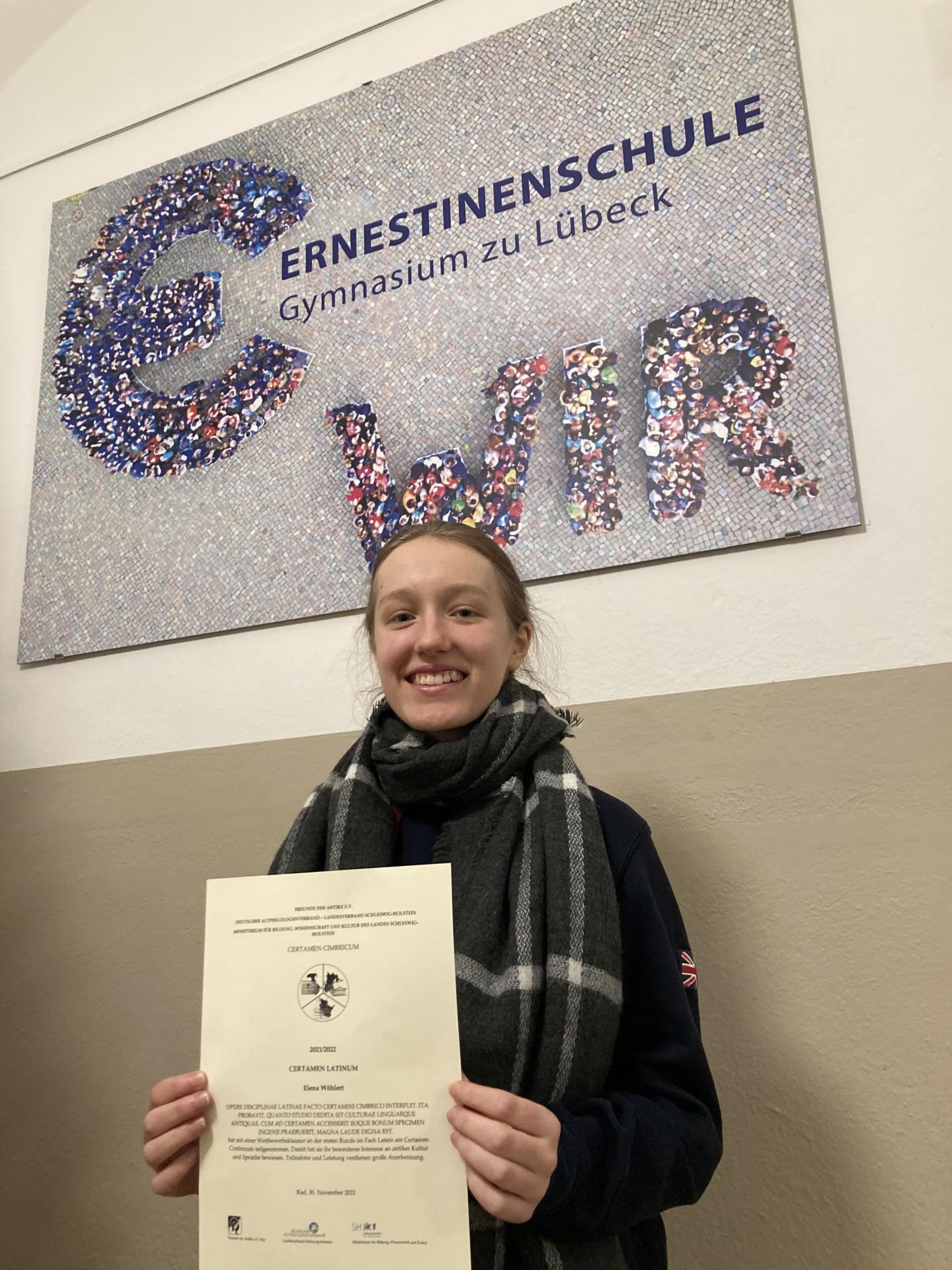 Elena Wöhlert Platzierung Lateinübersetzung 2021 Elena Wöhlert Platzierung Lateinübersetzung 2021