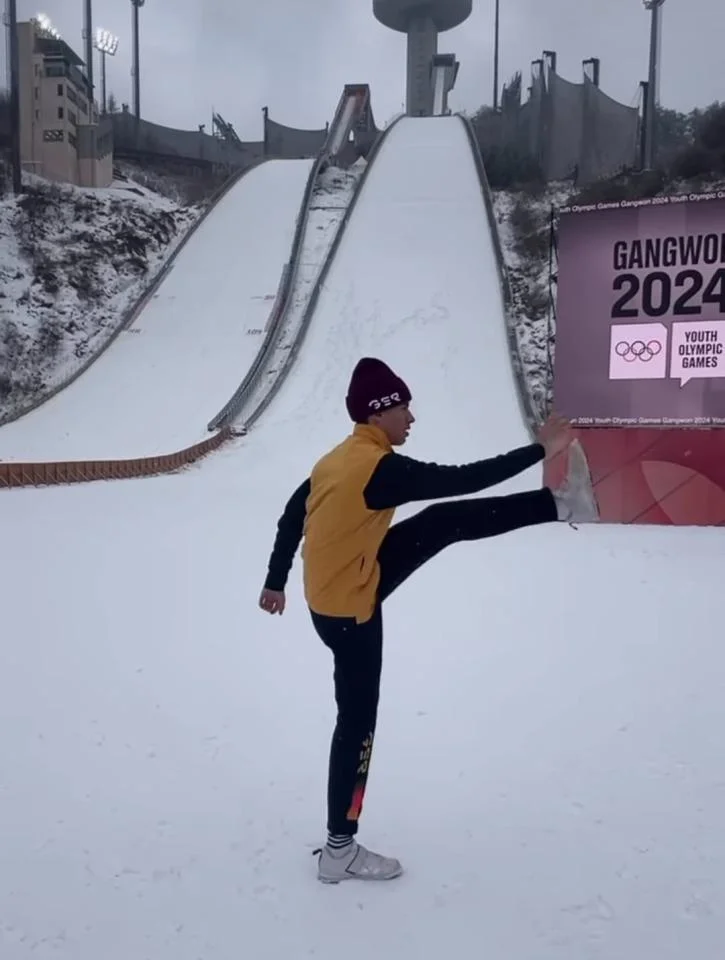 Max Unglaube bei den Olympischen Winterspielen der Jugend in Gangwon auf Rang 9