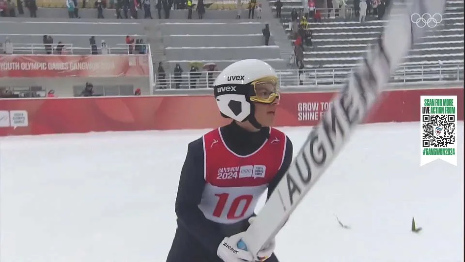 Max Unglaube bei den Olympischen Winterspielen der Jugend in Gangwon auf Rang 9