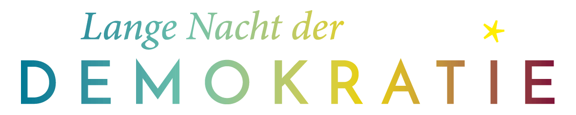 Lange Nacht der Demokratie Regenbogenfarben transparent