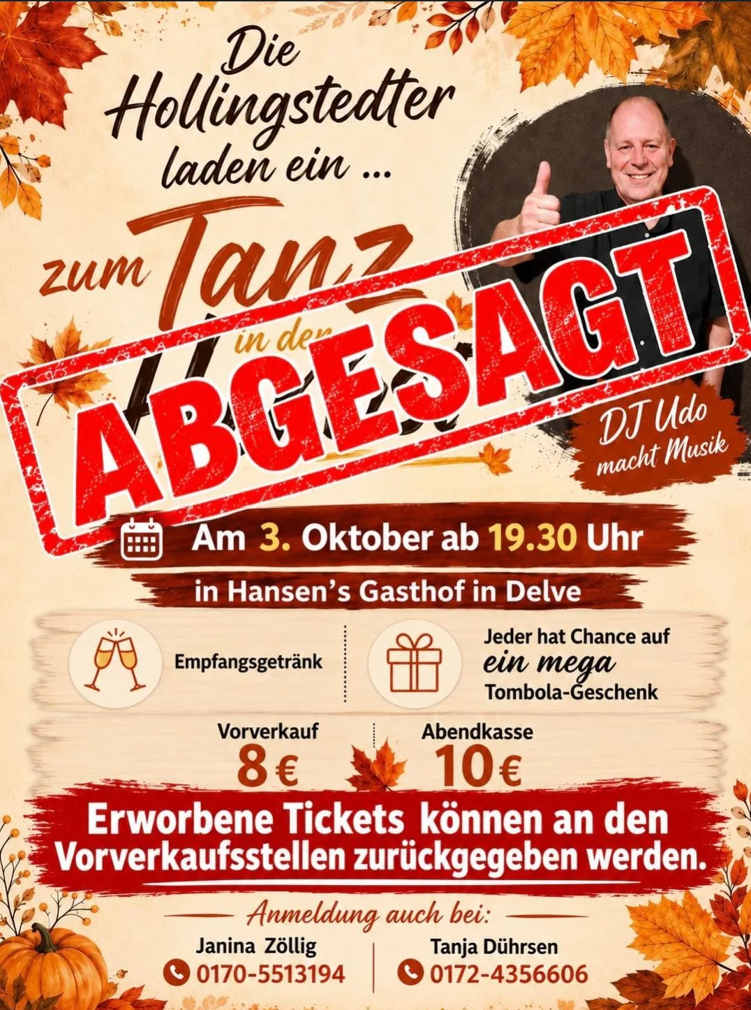 Abgesagt