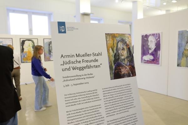 Ausstellung „Jüdische Freunde und Weggefährten“ von Armin-Mueller-Stahl; Foto: Landtag Kiel, Holger Stöhrmann 