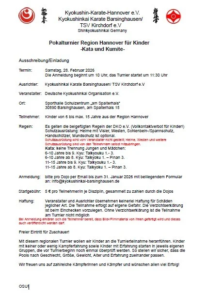 Ausschreibung Pokalturnier Kinder 2026.1