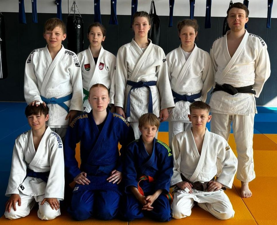 Judo Niedersachsenauswahl mit Insa hinten Mitte