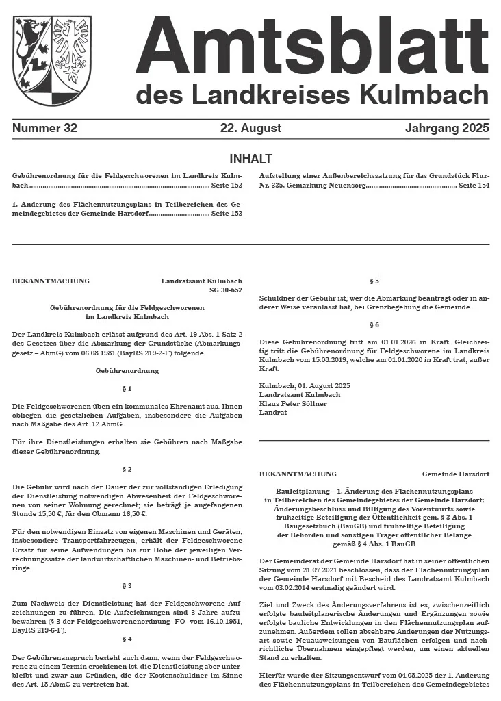Amtsblatt Seite 1