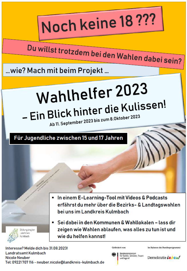 Plakat Wahlhelfer 2023