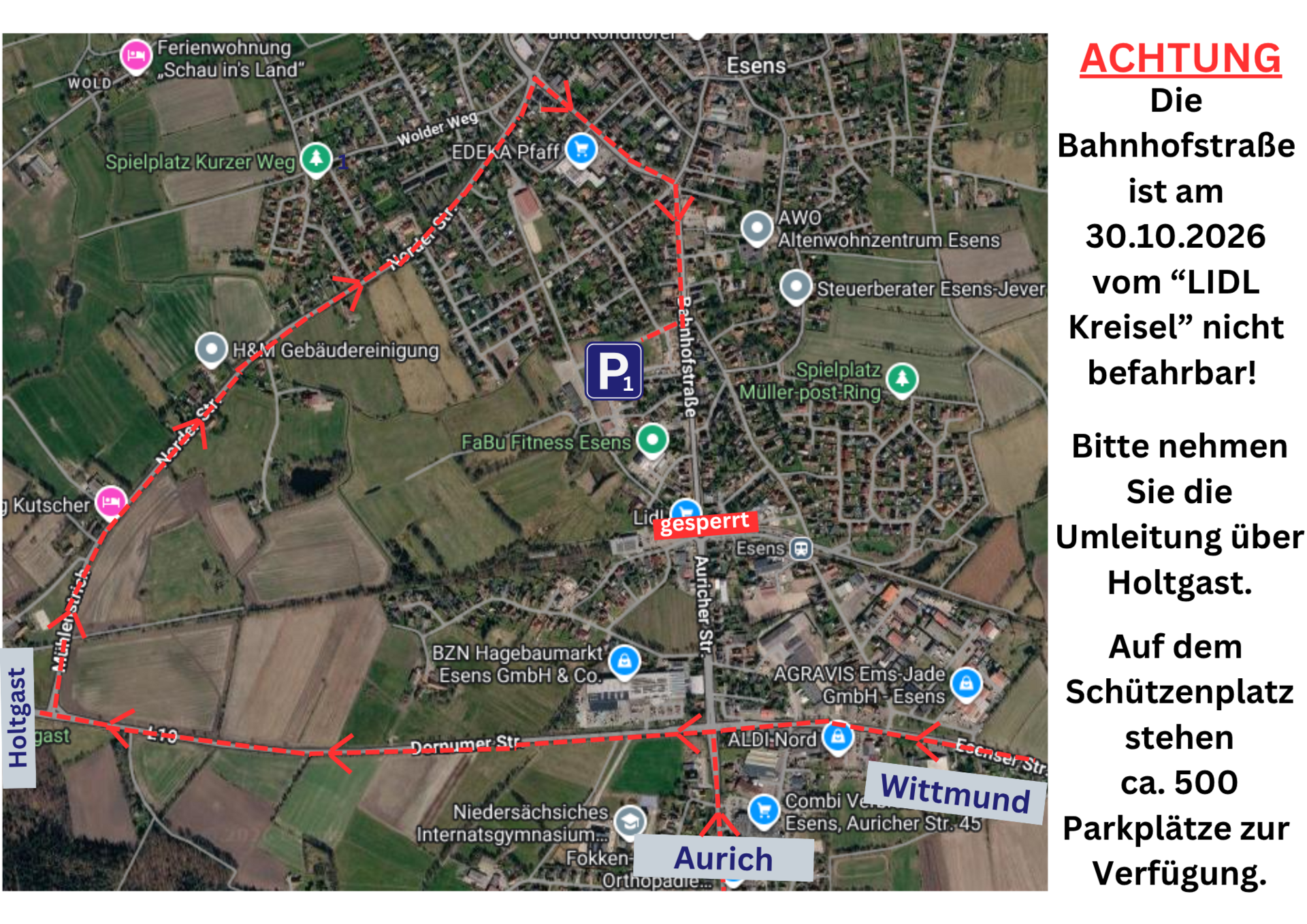 Anfahrt P1