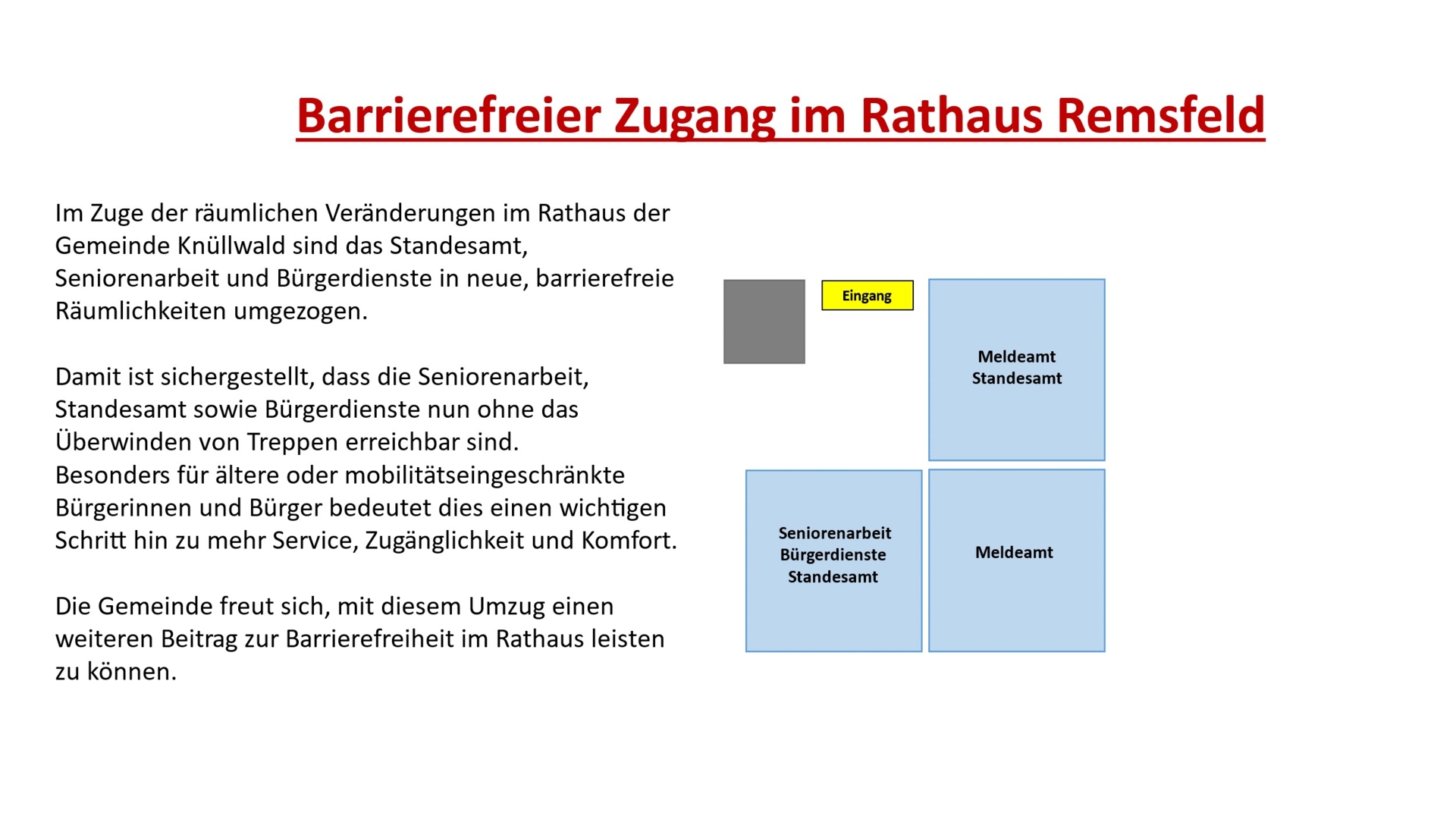 Zugang Barrierefreiheit