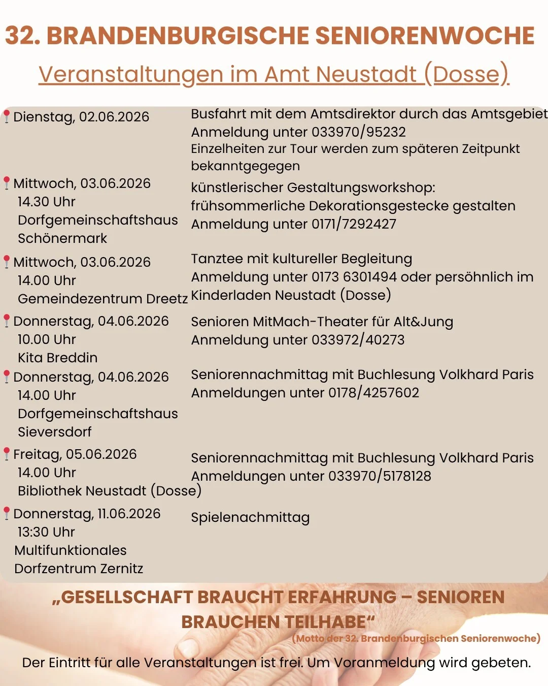 Seniorenwoche Flyer