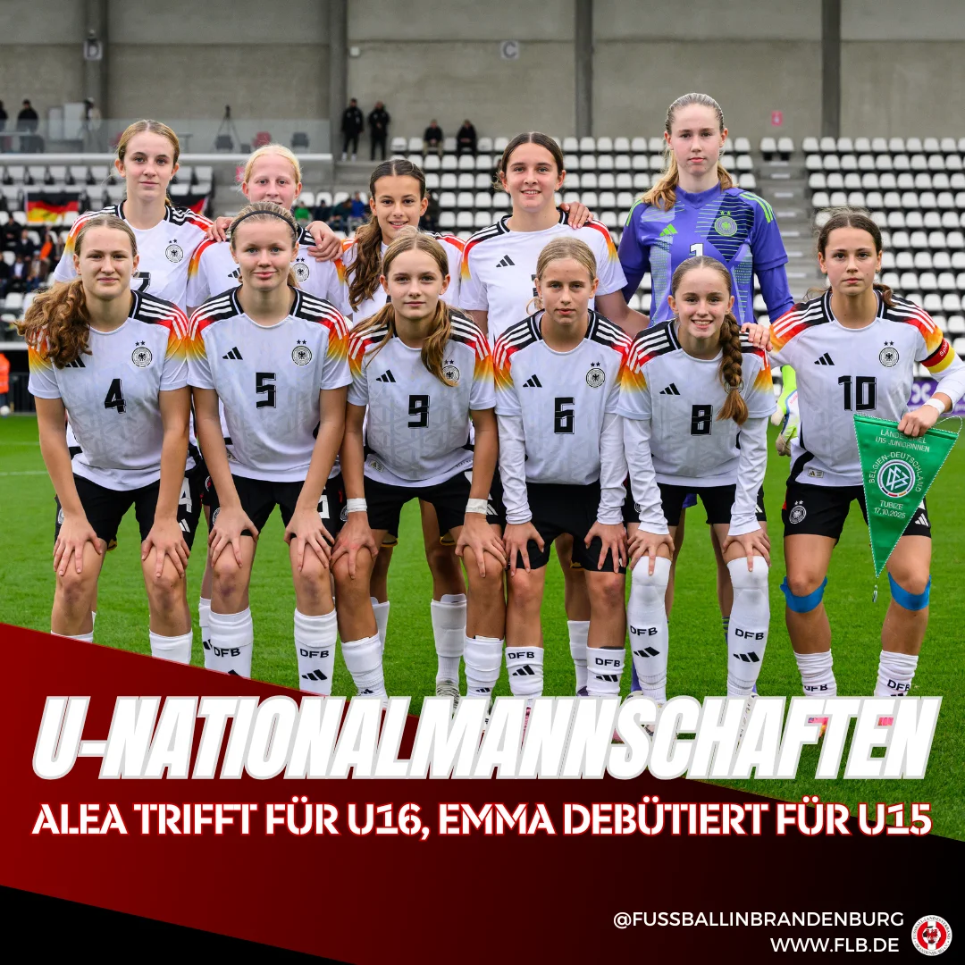 Brandenburgerinnen feiern Erfolge im DFB-Trikot