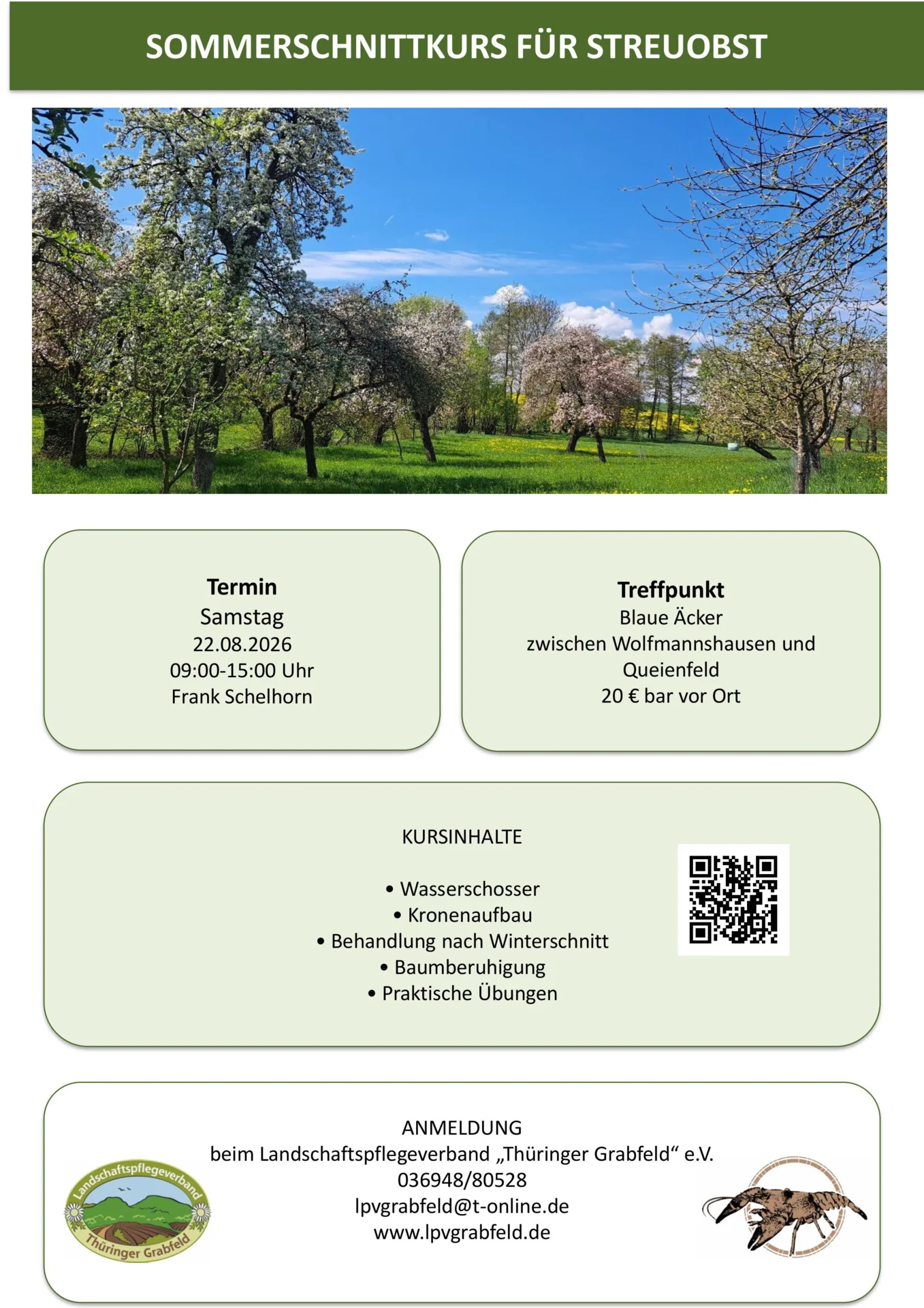 Sommerschnittkurs 22.08.2026