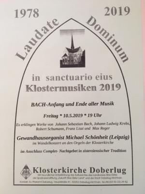 Auftakt zum Frühlingsfest: Orgelmusik in der  Klosterkirche (Bild vergrößern)
