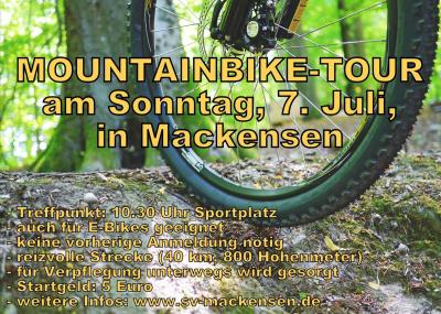 Mountainbike-Tour am Sonntag, 7. Juli, in Mackensen (Bild vergrößern)