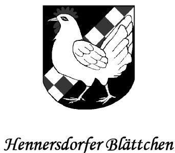 Hennersdorfer Blättchen Juni/Juli 2019