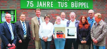 Auch TuS Büppel erhält Defibrillator
