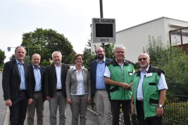 Übergabe der Dialog-Displays – Mobilie Geschwindigkeitsanzeige am 28. August 2019 im Rathaus Großenlüder – Gemeinden Bad Salzschlirf, Hilders, Großenlüder und Nüsttal im Losglück 