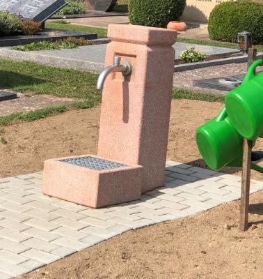 neue Wasserstele am Friedhof Großenlüder