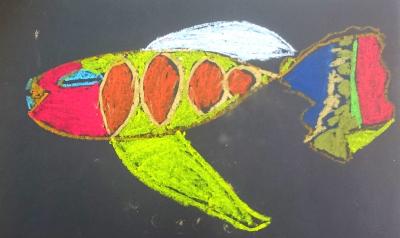 Meldung: "Stimmungsfische - Heute bin ich" - Ein Kunstprojekt der Klasse 5