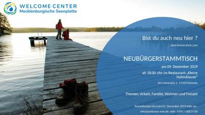 Bild der Meldung: Neubürgerstammtisch jetzt auch in Demmin am 09. Dezember 2019