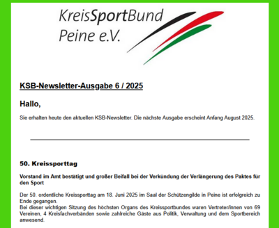 NEWSLETTER 06 / 2025