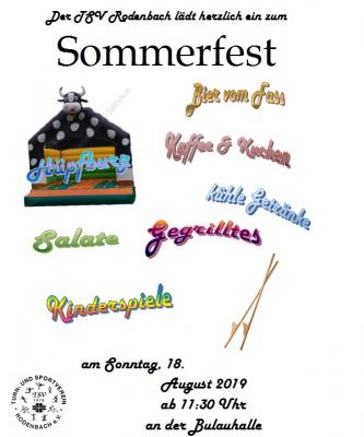 Der TSV lädt ein zum Sommerfest! (Bild vergr&ouml;&szlig;ern)