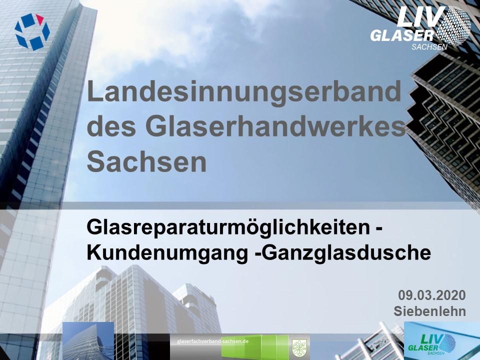 Bild der Meldung: Weiterbildungsveranstaltung der Glaser in Sachsen am 09.03.2020