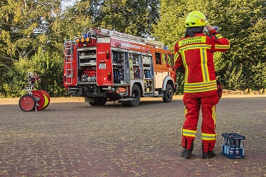 Foto zur Meldung: Keine Ferien für die Feuerwehr