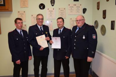 Foto zur Meldung: Mitgliederversammlung der Ortsfeuerwehr Hülshagen Foto zur Meldung: Mitgliederversammlung der Ortsfeuerwehr Hülshagen