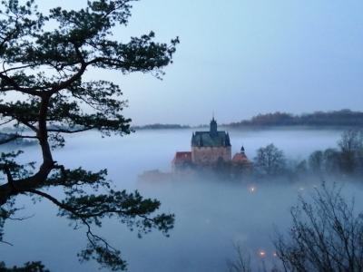 Burg Kriebstein im Nebel