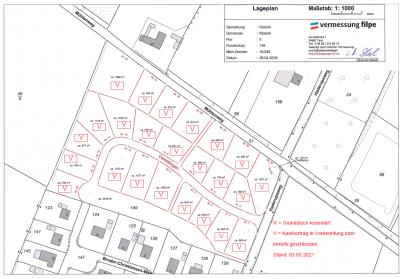 Neubaugebiet Geestbogen - alle Grundstücke sind verkauft (Bild vergrößern)