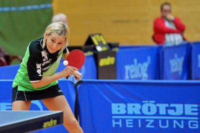 Burgwedels Abwehrspielerin Natalija Klimanova gewann beide Spiele und sicherte so den Punktgewinn zum 5:5 Unentschieden (Bild vergrößern)