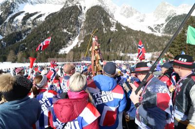 Mit dem Einzelrennen der Frauen über 15 Kilometer wird die Biathlon-WM in Antholz am Dienstag fortgesetzt - Foto: Joachim Hahne / johapress