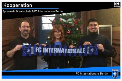 v.l. A. Brand (tjfbg), Nana Salzmann (Schuleiterin), Y. Yilmaz (FC Inter) (Bild vergrößern)