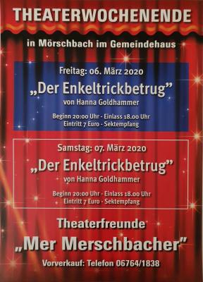 Theaterwochenende in Mörschbach