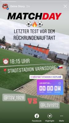 Testspiel Männer - TSV Großschönau 5:2 (in Warnsdorf, Böhmen [Varnsdorf, CZ]) (Bild vergrößern)