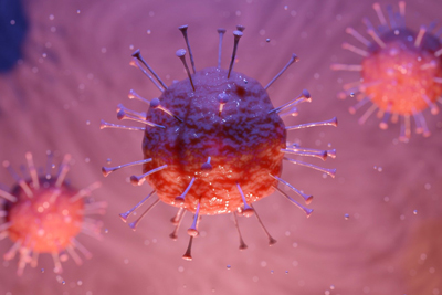 Bildliche Darstellung des sogenannten Coronaviruses (Bild vergrößern)