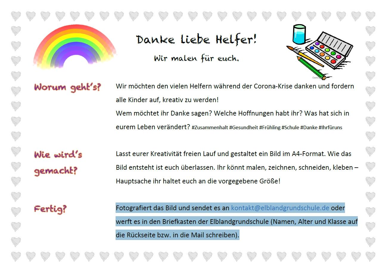 Wittenberge Danke Liebe Helfer Wir Malen Fur Euch