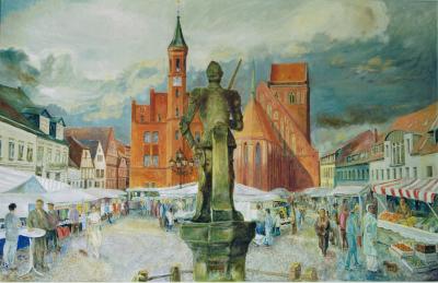 Abbildung des Großen Marktes von Hans Seiler