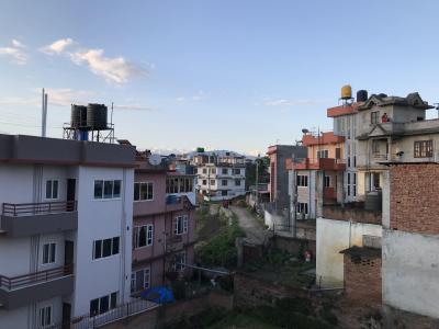Blick zum Himalaya in Kathmandu