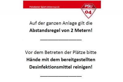 Bild der Meldung: Hygienekonzept der PSU; letzte Änderung 23.6.