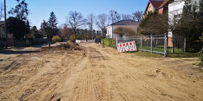 Bauarbeiten in Vorbereitung des Anliegerstraßenbau 2020 im Bereich Asternstraße/Asternplatz