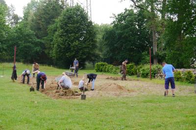 Vorschaubild : Arbeitseinsatz Volleyballfeld