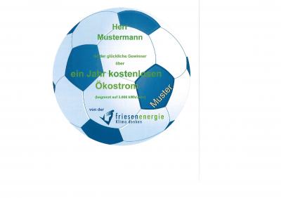 Der Zweitplatzierte des Online Bundesliga-Tippspiels steht fest und freut sich über seinen Gewinn "1 Jahr Ökostrom" von der friesenenergie (Bild vergrößern)