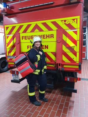 "Gesichter unserer Feuerwehr" - Feuerwehrfrau Janine Dimmerling