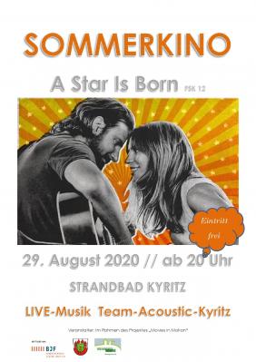 Vorschaubild zur Meldung: "A Star Is Born" zum Sommerkino im Strandbad